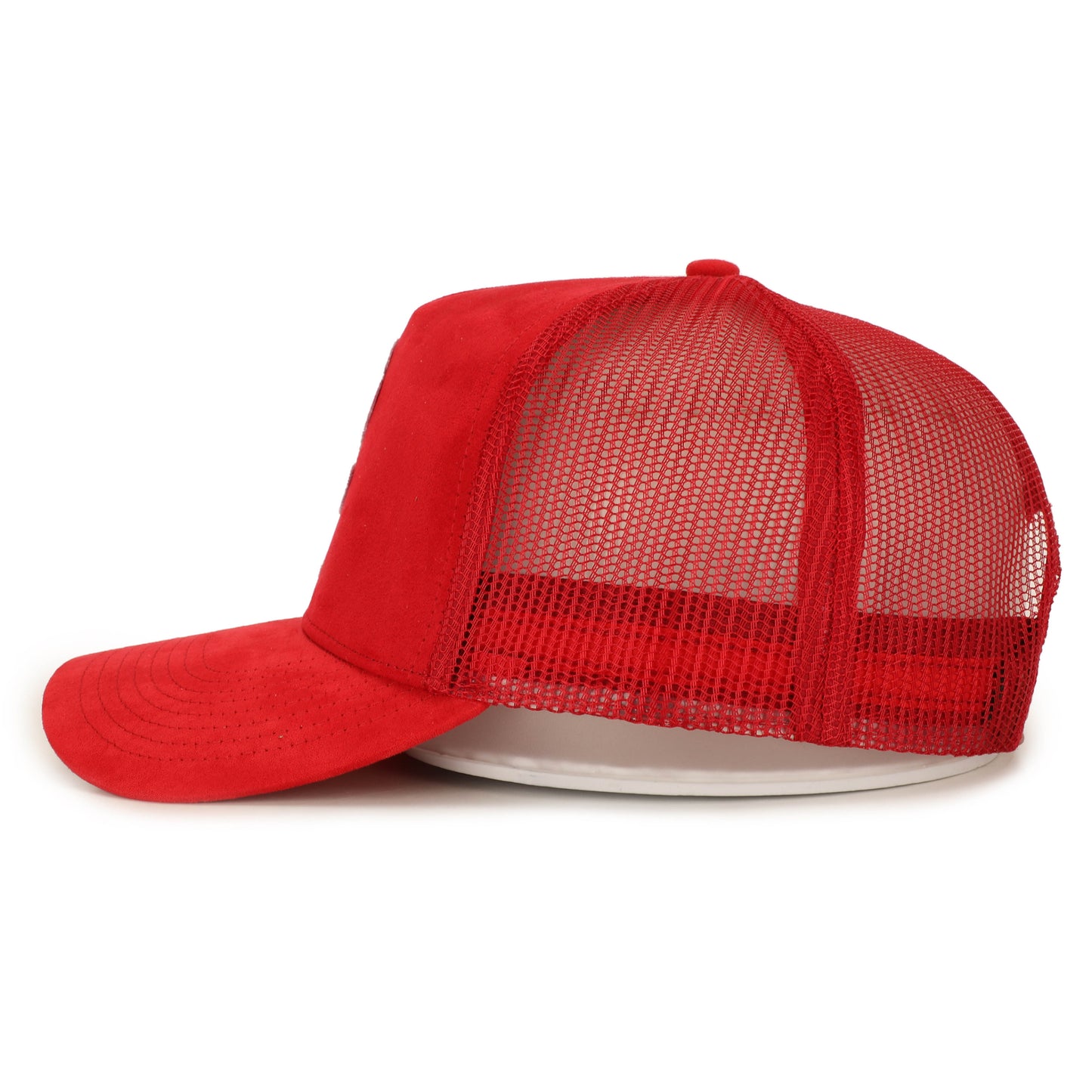 “My Rose Experience” Rainbow Rose Suede Trucker hat