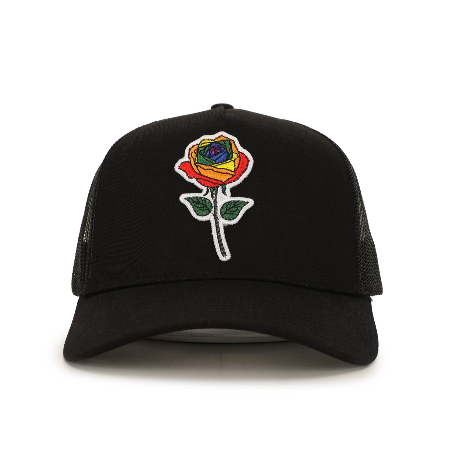 “My Rose Experience” Rainbow Rose Cotton Trucker hat